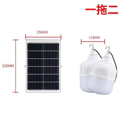 Lampadina solare LED 100W IP65 impermeabile con regolazione 2700K-6500K per illuminazione da giardino esterno