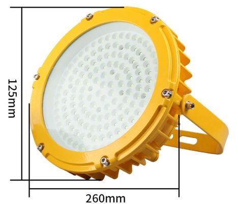 100W IP66 Leggio di alluminio LED Proiettore di luce a prova di esplosione per luoghi pericolosi