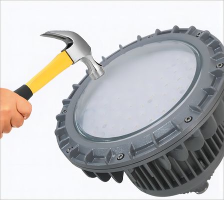 Apparecchio di illuminazione LED antideflagrante da 150W in alluminio per ambienti industriali, con grado di protezione IP65 per aree pericolose