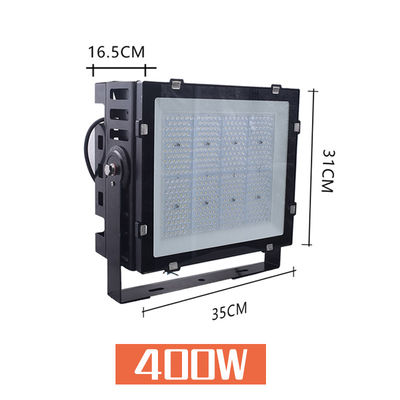 400W 600W 1000W Illuminazione di stadio a LED IP66 Acque resistenti all'alluminio Vetro temperato Inondazione esterna per campo da tennis Calcio Calcio Baseball