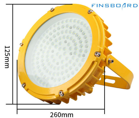ATEX Lampada per miniere a prova di esplosione con protezione IP66 SMD2835/3030 chip LED e vetro a prova di esplosione in alluminio