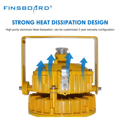 Proiettore LED ATEX antideflagrante IP65, impermeabile, per illuminazione industriale, con durata di 50.000 ore ed efficienza energetica