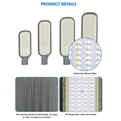 Luce stradale a LED SMD2835 in alluminio pressofuso per esterni IP65 impermeabile per autostrade e parcheggi