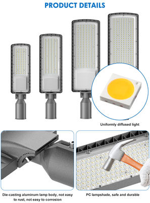 Luce stradale a LED impermeabile IP66 ad alta luminosità con temperatura colore regolabile 3000K-6500K per autostrade e parcheggi