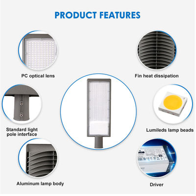 Luce stradale a LED in alluminio pressofuso IP66 impermeabile con LED SMD2835 per uso esterno