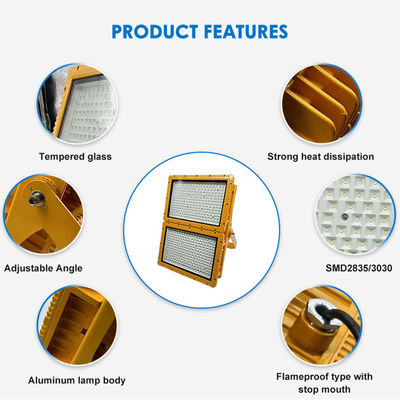 Proiettore industriale a LED ATEX con protezione IP66 di classe I Divisione 1 e luce bianca fredda 5000K