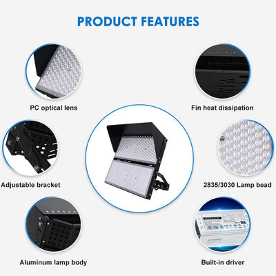 IP66 Lampada a LED impermeabile con durata di vita di 50000 ore e angolo regolabile a 216° per stadi e applicazioni ad alto palo