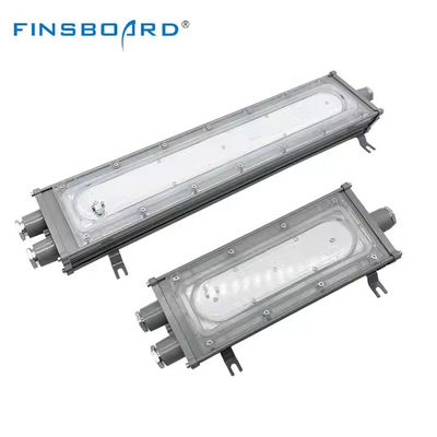 Luce lineare antideflagrante a LED IP65 SMD2835 con vetro temperato in alluminio per luoghi pericolosi
