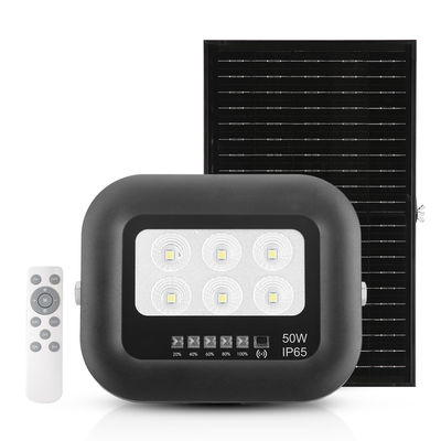 Illuminazione per esterni Nera ABS Luce solare Telecomando 50w Led Faretto solare