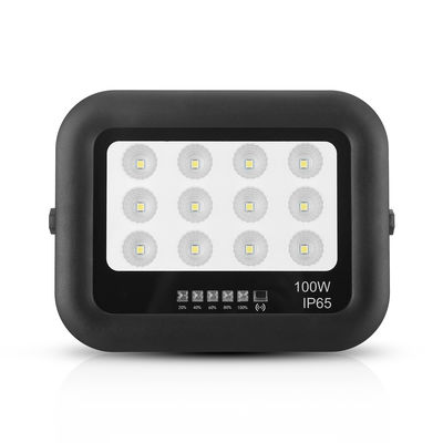 Lampada solare da giardino all'aperto Ip65 ABS Tempered Glass Lampada solare da giardino all'aperto 100w LED Lampada solare da inondazione