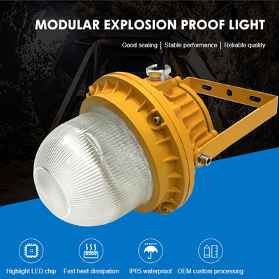 Lampada ad alta luminosità High Bay in alluminio con vetro temperato 50w 100w 150w Led antideflagrante
