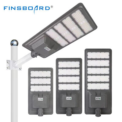 Illuminazione per esterni IP65 Impermeabile Alluminio Sensore di movimento Lampada solare 300w 400w 500w Integrata Tutto in uno Lampione solare