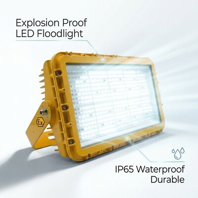 Faro di inondazione a LED antideflagrante da 600 W IECEx compatto ad alta densità marino offshore 72000lm IP67 Lega di alluminio senza rame