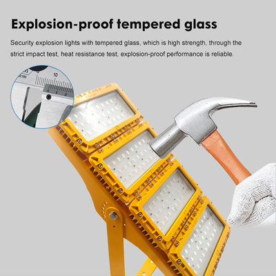 300W LED a prova di esplosione Luce d'inondazione 60° Flange Mount Vessel Skirt Bianco neutrale ATEX IIB T6 IP65 RFEPL8280 Illuminazione