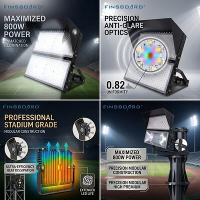 IK08 Impact Resistant LED Stadium Lighting IP66 SMD3030 for Outdoor Arena
