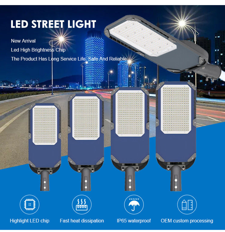 DIA-Casting Aluminum IP66 resistente all'acqua High Power LED Street Light con efficienza di 120lm/W per l'illuminazione esterna
