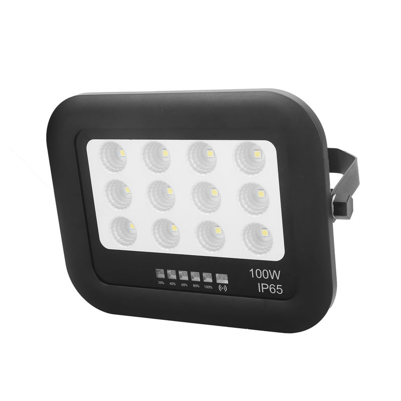 Lampada solare da giardino all'aperto Ip65 ABS Tempered Glass Lampada solare da giardino all'aperto 100w LED Lampada solare da inondazione