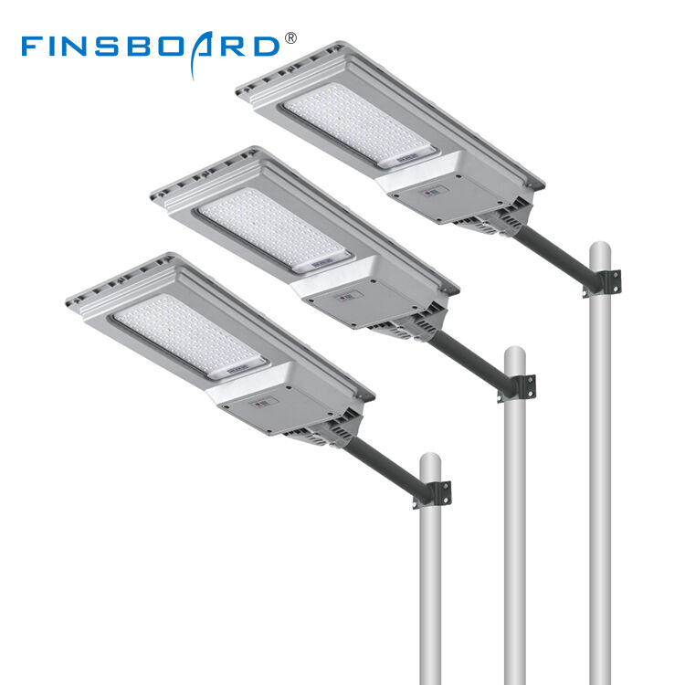 Illuminazione per esterni IP65 impermeabile ABS Luce solare 100w 200w Integrata All-in-One Lampione solare a LED