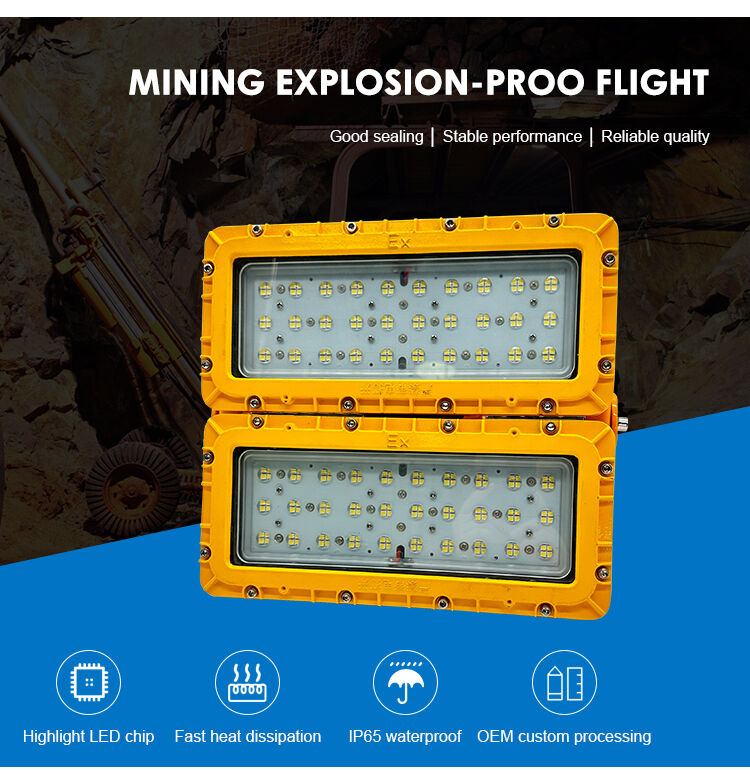 600W LED a prova d'esplosione Luce di alluvione 60° Pallone di punta Alto Mast Yard ATEX IIB T6 IP65 RFEPL8280 Illuminazione