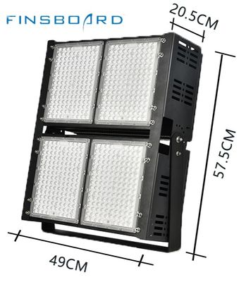 Illuminazione di stadio a LED dimmabile 6500w 45° L'angolo dell'obiettivo
