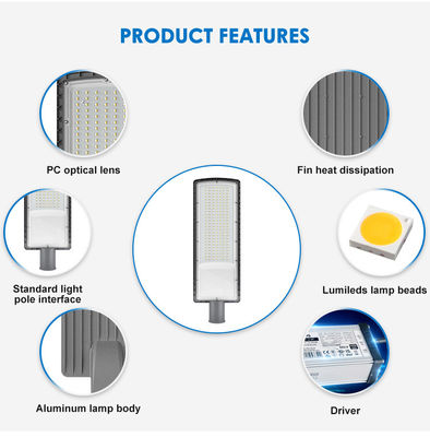 IP66 SMD3030 50w a 200w LED Street Light Protezione ambientale per autostrade