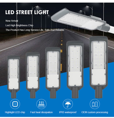 3000-6500K IP65 impermeabile 50 - 200w LED Street Light Fusione a stampa in alluminio
