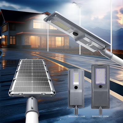 Buona Qualità Ip65 Acquaproof Outdoor Road Light Smd Die-casting Aluminum 400w 600w All in One Led Solar Street Light