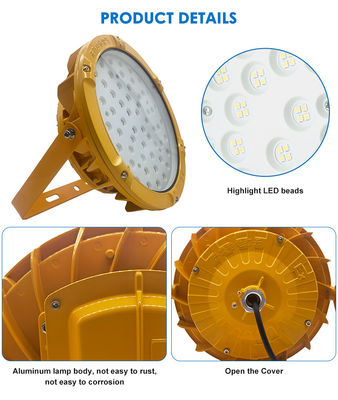 Illuminazione LED antideflagrante IP65 50W-300W per stazioni di servizio e aree pericolose