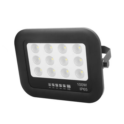 Lampada solare da giardino all'aperto Ip65 ABS Tempered Glass Lampada solare da giardino all'aperto 100w LED Lampada solare da inondazione