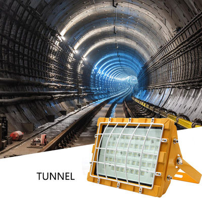 Illuminazione per luoghi pericolosi LED a prova di esplosione Luce inondazione miniera giallo grigio