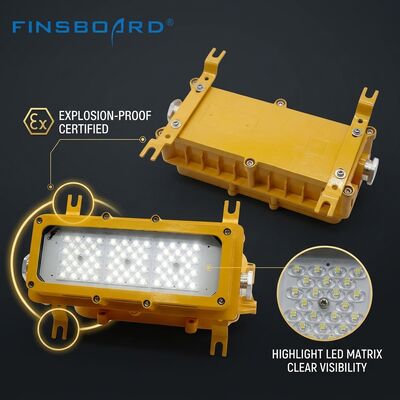 Lampada antideflagrante IP65 resistente alle intemperie da 600 W LED LUMILEDS LM-80 ATEX Ex db mb IIb T6 -40C/60C Apparecchio per aree pericolose