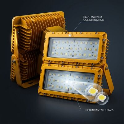 LUMILEDS LM-80 600W Luce a prova di esplosione a LED ATEX Ex db mb IIb T6 72000LM IP65 Grandi aree Illuminazione pericolosa